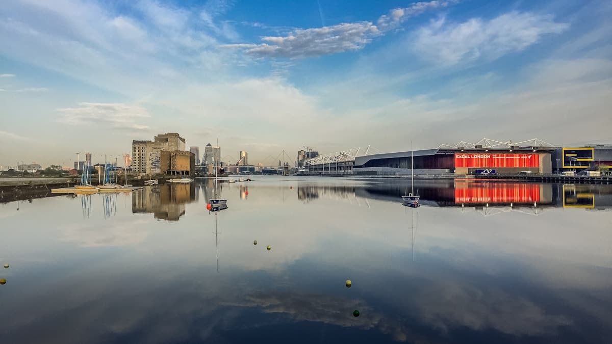 London Docklands at dawn