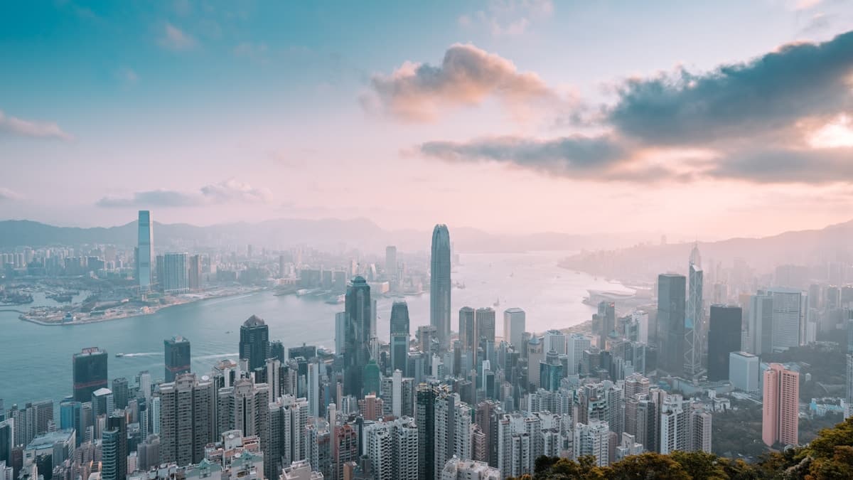Hong Kong skyline from the peak